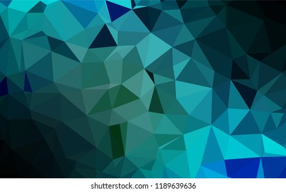 Light Blue, Green vector abstract mosaic background. Creative illustration in halftone style with gradient. A completely new design for your business.