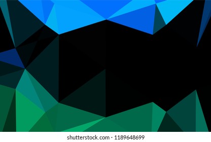 Light Blue, Green vector abstract mosaic pattern. A vague abstract illustration with gradient. The template can be used as a background for cell phones.