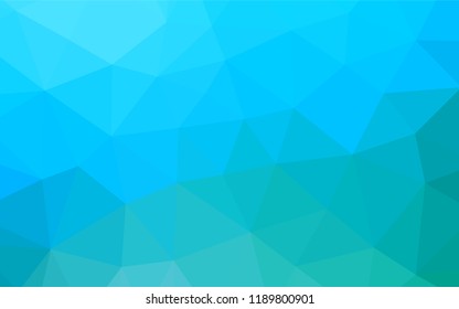 Light Blue, Green vector abstract polygonal cover. Colorful abstract illustration with gradient. The completely new template can be used for your brand book.