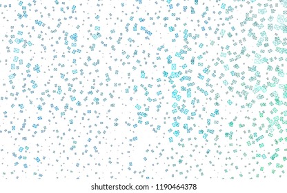 Light Blue, Green vector abstract colorful background, which consist of triangles. Pattern with colored triangles on white background.