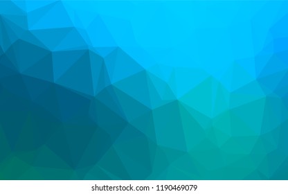 Light Blue, Green vector abstract polygonal cover. A completely new color illustration in a vague style. Brand new style for your business design.