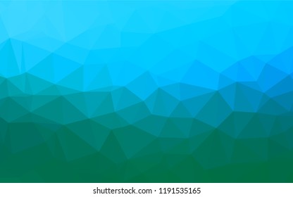Light Blue, Green vector abstract mosaic backdrop. Shining colored illustration in a Brand new style. The elegant pattern can be used as part of a brand book.