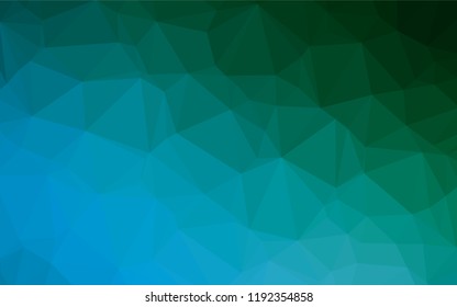 Light Blue, Green vector abstract polygonal texture. Modern geometrical abstract illustration with gradient. The elegant pattern can be used as part of a brand book.