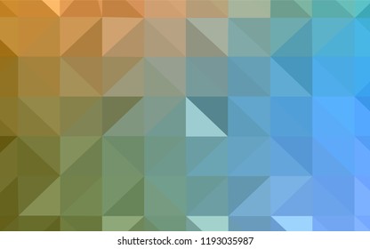 Light Blue, Green vector abstract polygonal pattern. Creative illustration in halftone style with triangles. Completely new template for your banner.