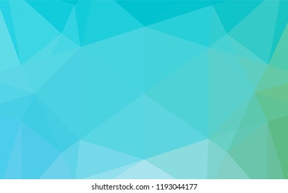 Light Blue, Green vector abstract mosaic backdrop. Colorful illustration in abstract style with gradient. The completely new template can be used for your brand book.