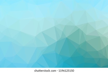 Light Blue, Green vector abstract polygonal layout. Colorful illustration in abstract style with gradient. A completely new template for your business design.