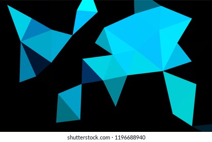 Light Blue, Green vector abstract mosaic pattern. Creative illustration in halftone style with gradient. Brand new design for your business.
