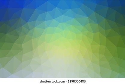 Light Blue, Green vector abstract polygonal background. Colorful illustration in polygonal style with gradient. New template for your brand book.