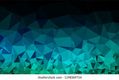 Light Blue, Green vector abstract polygonal texture. Shining colored illustration in a Brand new style. The polygonal design can be used for your web site.