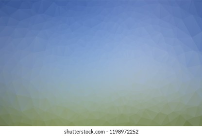 Light Blue, Green vector abstract polygonal cover. Shining colored illustration in a Brand new style. A completely new design for your business.