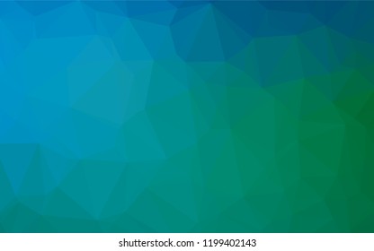 Light Blue, Green vector abstract mosaic backdrop. Brand new colored illustration in blurry style with gradient. A completely new design for your business.
