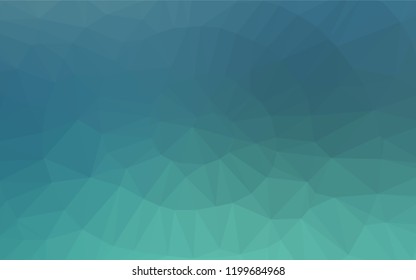 Light Blue, Green vector abstract polygonal cover. A vague abstract illustration with gradient. The textured pattern can be used for background.