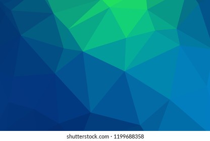 Light Blue, Green vector abstract polygonal template. A sample with polygonal shapes. Brand new design for your business.