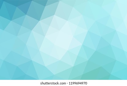 Light Blue, Green vector abstract polygonal pattern. A sample with polygonal shapes. That pattern can be used as a part of a brand book.