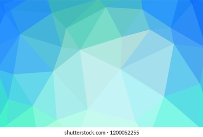 Light Blue, Green vector abstract polygonal template. Colorful illustration in polygonal style with gradient. Completely new template for your banner.