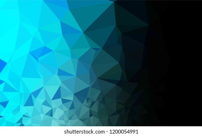 Light Blue, Green vector abstract polygonal cover. Triangular geometric sample with gradient.  Brand new style for your business design.