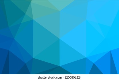 Light Blue, Green vector abstract polygonal cover. Creative illustration in halftone style with gradient. The elegant pattern can be used as part of a brand book.