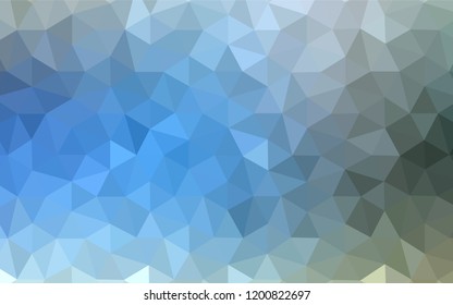 Light Blue, Green vector abstract mosaic pattern. A completely new color illustration in a polygonal style. Brand new design for your business.