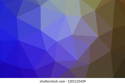 Light Blue, Green vector abstract mosaic backdrop. Creative geometric illustration in Origami style with gradient. Polygonal design for your web site.