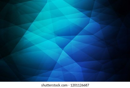Light Blue, Green vector abstract mosaic pattern. Creative geometric illustration in Origami style with gradient. Brand new style for your business design.