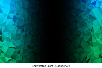 Light Blue, Green vector abstract mosaic backdrop. Shining colored illustration in a Brand new style. A completely new template for your business design.