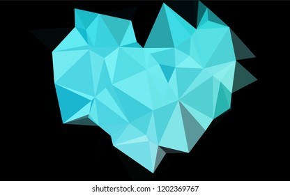 Light Blue, Green vector abstract mosaic backdrop. A completely new color illustration in a vague style. The elegant pattern can be used as part of a brand book.