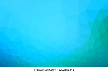 Light Blue, Green vector abstract mosaic background. An elegant bright illustration with gradient. Brand new style for your business design.