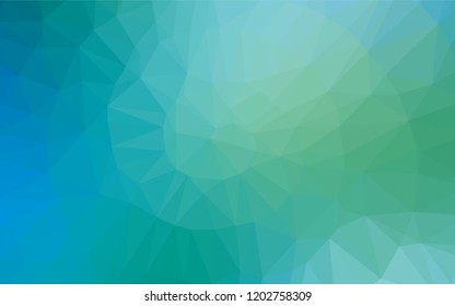 Light Blue, Green vector abstract mosaic backdrop. Colorful abstract illustration with gradient. Brand new style for your business design.