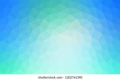 Light Blue, Green vector abstract polygonal pattern. Colorful illustration in polygonal style with gradient. New template for your brand book.