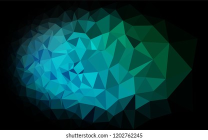 Light Blue, Green vector abstract polygonal texture. A sample with polygonal shapes. A completely new template for your business design.
