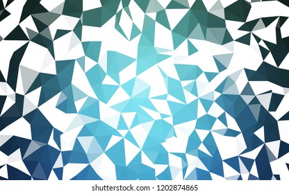 Light Blue, Green vector abstract polygonal background. Colorful illustration in abstract style with triangles. Best triangular design for your business.