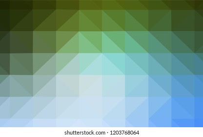 Light Blue, Green vector abstract polygonal template. Colorful illustration in abstract style with triangles. Brand new design for your business.