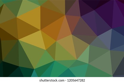 Light Blue, Green vector abstract mosaic pattern. Colorful illustration in polygonal style with gradient. New template for your brand book.