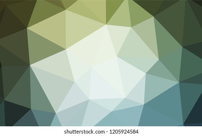 Light Blue, Green vector abstract polygonal pattern. Triangular geometric sample with gradient.  Best triangular design for your business.