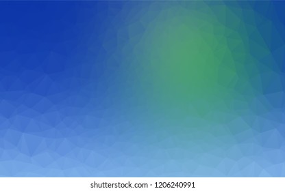 Light Blue, Green vector abstract mosaic pattern. Brand new colored illustration in blurry style with gradient. The textured pattern can be used for background.
