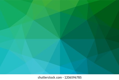 Light Blue, Green vector abstract polygonal cover. Colorful abstract illustration with gradient. The completely new template can be used for your brand book.
