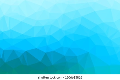 Light Blue, Green vector abstract polygonal texture. Colorful abstract illustration with gradient. The completely new template can be used for your brand book.