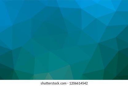 Light Blue, Green vector abstract mosaic backdrop. Colorful abstract illustration with gradient. The polygonal design can be used for your web site.