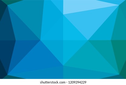 Light Blue, Green vector abstract mosaic backdrop. Colorful illustration in abstract style with gradient. A new texture for your design.
