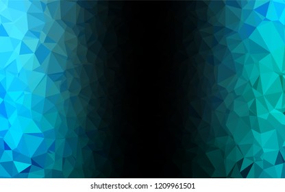 Light Blue, Green vector abstract polygonal layout. A completely new color illustration in a vague style. The template can be used as a background for cell phones.