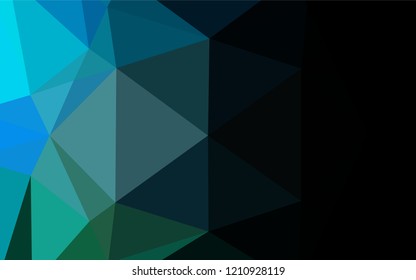 Light Blue, Green vector abstract mosaic pattern. A completely new color illustration in a vague style. Brand new design for your business.