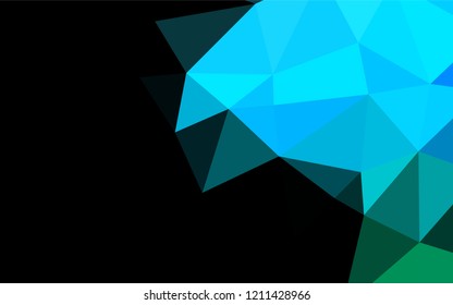 Light Blue, Green vector abstract mosaic backdrop. An elegant bright illustration with gradient. Brand new design for your business.
