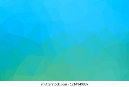 Light Blue, Green vector abstract mosaic backdrop. A sample with polygonal shapes. The completely new template can be used for your brand book.