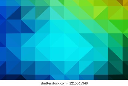 Light Blue, Green vector abstract mosaic backdrop. Elegant bright polygonal illustration with gradient. Brand new design for your business.