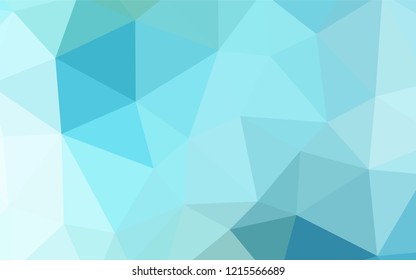 Light Blue, Green vector abstract polygonal template. Polygonal abstract illustration with gradient. Pattern for a brand book's backdrop.