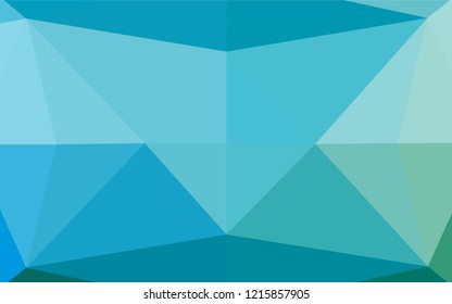 Light Blue, Green vector abstract polygonal layout. Colorful abstract illustration with gradient. The polygonal design can be used for your web site.