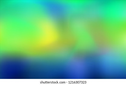 Light Blue, Green vector abstract blurred cover. Colorful illustration in abstract style with gradient. A completely new template for your business design.