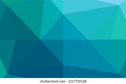 Light Blue, Green vector abstract mosaic backdrop. Shining colored illustration in a Brand new style. The template can be used as a background for cell phones.