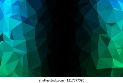 Light Blue, Green vector abstract polygonal cover. A sample with polygonal shapes. The completely new template can be used for your brand book.