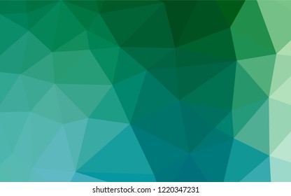 Light Blue, Green vector abstract polygonal cover. Shining colored illustration in a Brand new style. The polygonal design can be used for your web site.